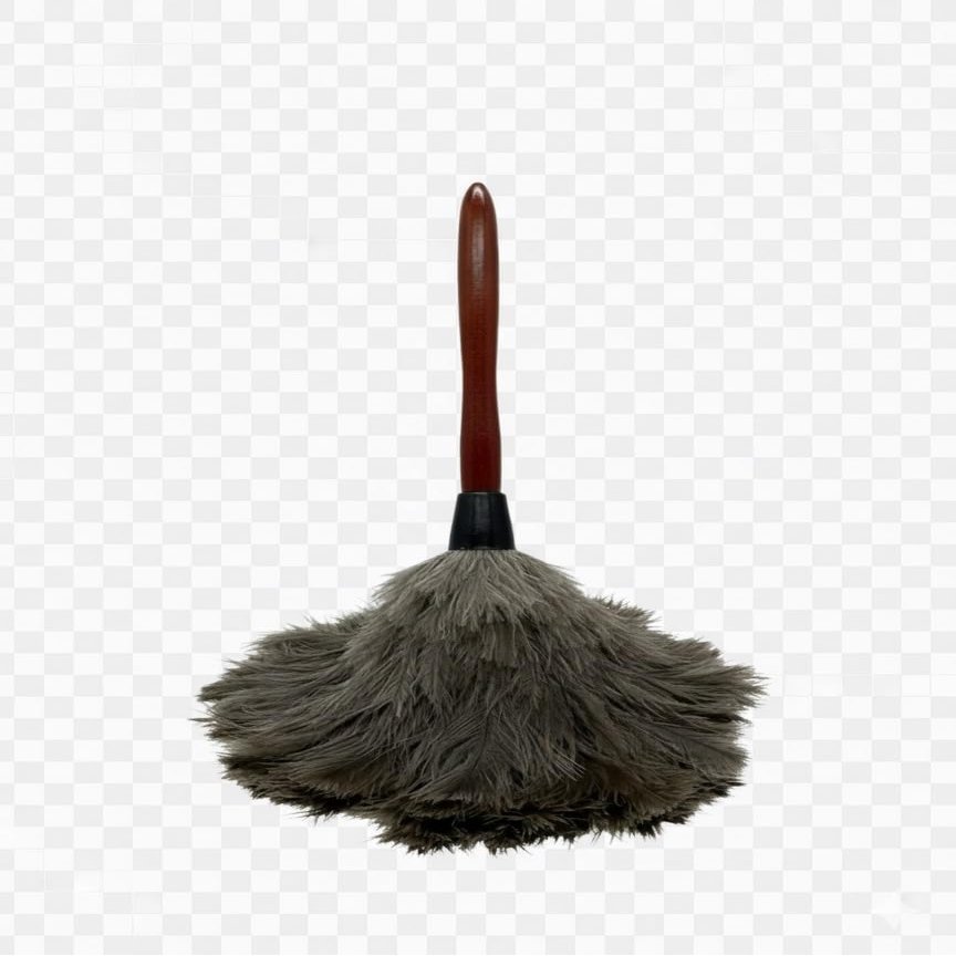 AAYU Feather Duster (36cm) 14.5 inch for Home Cleaning | Soft-Feather Moping and car dusting| Eco-Friendly Genuine Ostrich Dusters with Wooden Handle Easy to Clean Reuse