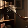 AAYU Feather Duster (36cm) 14.5 inch for Home Cleaning | Soft-Feather Moping and car dusting| Eco-Friendly Genuine Ostrich Dusters with Wooden Handle Easy to Clean Reuse view 3