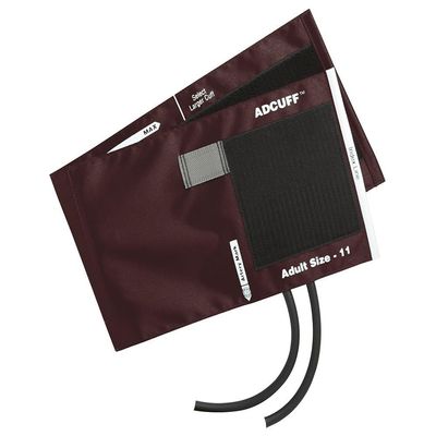 ADCUFF & Bladder, 2 Tube, Adult, Burgundy