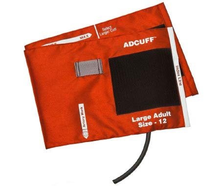 ADCUFF & Bladder, 1 Tube, Lrg Adult, Orange 1/EA