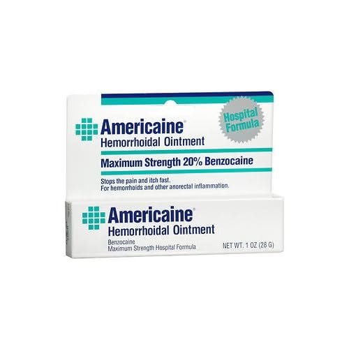 Americaine Maximum Strength Hemorrhoid Ointment - 1 oz, Pack of 4