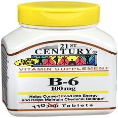 21st Century B-6 100 mg - 110 Tablets, Pack of 5