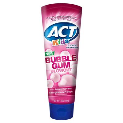 Act, Kids Toothpaste Bubblegum, Pack of 4