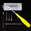 Airgoesin Upgraded Lighted Tonsil Stone Remover Tool, Yellow, 4 Tips, Tonsillolith Pick + Box Oral Care Gift view 1