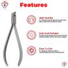 RDM Distal End Cutter Flush Cut Long Handle with Safety Hold German Tungsten Carbide (TC) Inserts Cutting Jaws Dental Orthodontic Instruments view 4