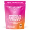 Pink Stork Morning Sickness Sweets, Organic Raspberry Ginger Candy with Vitamin B6, Support for Motion Sickness, Prenatal Heartburn - Pregnancy Must Haves - 30 Wrapped Drops view 1