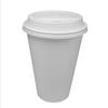 100 Sets 20 oz Paper Coffee Cup Solo Disposable White Hot Cup with Cappuccino LIDS view 1