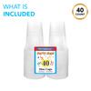Party Essentials Soft Plastic Party Cups/Tumblers, 40 Ct, 20 oz, Crystal Clear view 3