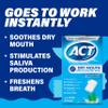 ACT Dry Mouth Moisturizing Gum, 20 Pieces, With Xylitol, Sugar Free Soothing Mint view 4