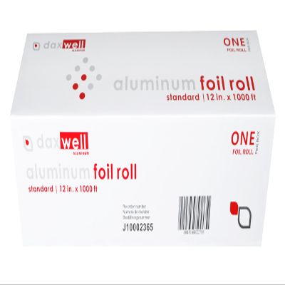 Daxwell Aluminum Foil Roll, Standard, 12" x 1,000 Ft, J10002365