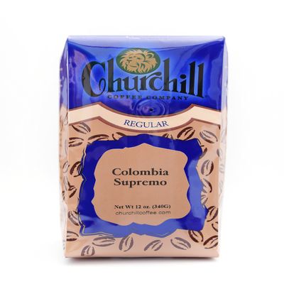 Churchill Coffee Colombia Supremo 12 oz - Whole Bean