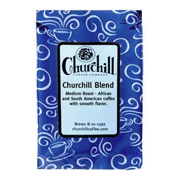 Churchill Coffee Churchill Blend 10 Portioned Packs -1.5 oz each - Ground Unflavored Coffee