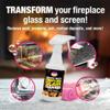 Quick N Brite Fireplace Glass Cleaner Kit with Cloth and Sponge, Removes Soot, Smoke, Creosote, and more, 16 oz, 1-Pack view 2