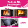 Quick N Brite Fireplace Glass Cleaner Kit with Cloth and Sponge, Removes Soot, Smoke, Creosote, and more, 16 oz, 1-Pack view 3