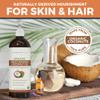 Viva Naturals Organic Fractionated Coconut Oil, 16 fl oz  Skin & Hair Moisturizer, Massage Oil, Carrier Oil for Essential Oils view 2