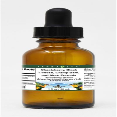 Menopause Formula Glycerite Liquid Extract (1:5) - Strawberry Flavored (1 oz, ZIN: 522713) - 3 Pack