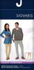 SIGVARIS Mens & Womens Essential Opaque 860 Open Toe Calf-High Socks 30-40mmHg- Extra Large Short - light beige (crispa) view 4