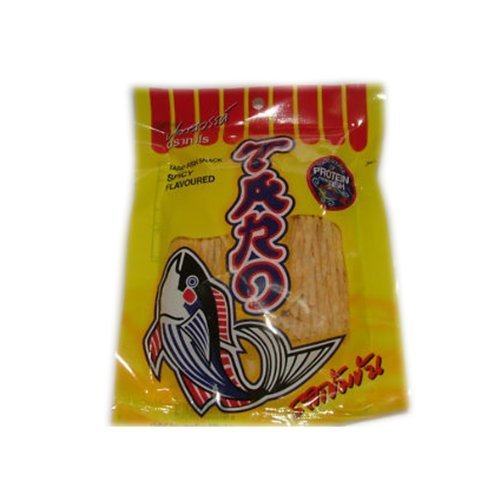 10pcs. Taro Fish Low Fat Snack - Spicy Flavoured Product of Thailand