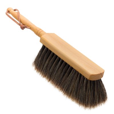 REDECKER Horsehair Brush with Oiled Beechwood Handle, 11-3/4-Inches - Kitchen Bench Brush