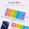 BUG HULL Weekly Pill Organizer 2 Times a Day Arthritis Friendly, AM PM Pill Organizer 7 Day with Easy Push Design, Daily Pill Organizer for Medicine, Pill Box 7 Day for Vitamin, Supplements view 4