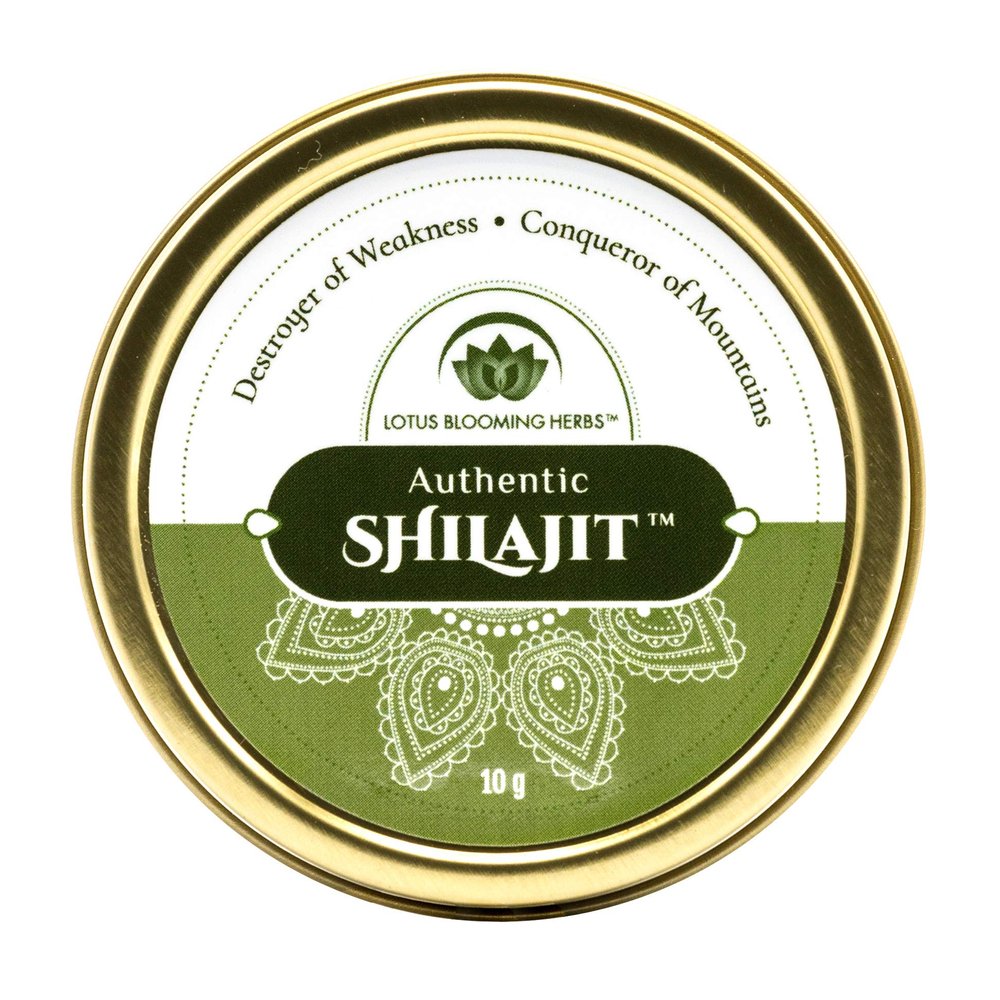 Authentic Shilajit 100% Pure Gold Grade Himalayan Shilajit Resin with Fulvic Acid & Trace Minerals | Supports Healthy Energy, Stamina & Strength | Lotus Blooming Herbs | 10 Grams