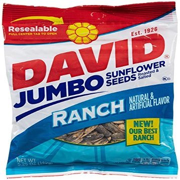 David Sunflower Seeds Ranch - 5.25 oz - 12 ct by DAVID Seeds