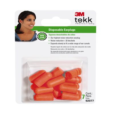 3M 92077-80025L Tekk Protection Lawn and Garden Earplugs