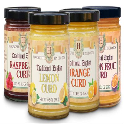 aditional English Curds - 4 pack variety - Lemon, Orange, Raspberry, Passion Fruit