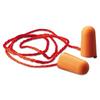 3M 1110 Tekk Protection Corded Foam Earplugs, Orange, 100-Pair view 1