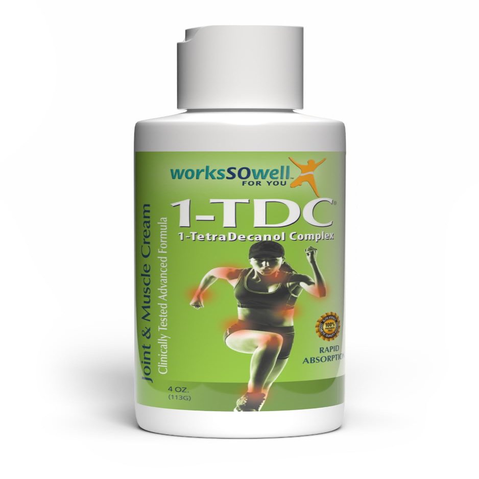 1-TDC Joint & Muscle Relief Cream - Use On Back, Knee, Neck, Shoulder, Hip - Soothes Stiff Joints, Muscles, and Injuries in 5-10 Minutes - Relaxer - 4 oz
