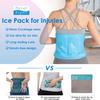 Relief Expert Reusable Gel Ice Pack Wrap (16"x9") - Reusable Cold Pack for Lower Back, Shoulder, Knee & Hip - Flexible, Hands-Free Cold Therapy with Adjustable Strap view 4