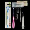 Airgoesin Professional Tonsil Stone Remover Tool LED Light (Pink) | Stainless Steel Tonsillolith Pick Oral Care | Irrigation Syringe | Tongue Cleaner Scraper view 1