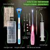 Airgoesin Professional Tonsil Stone Remover Tool LED Light (Pink) | Stainless Steel Tonsillolith Pick Oral Care | Irrigation Syringe | Tongue Cleaner Scraper view 2