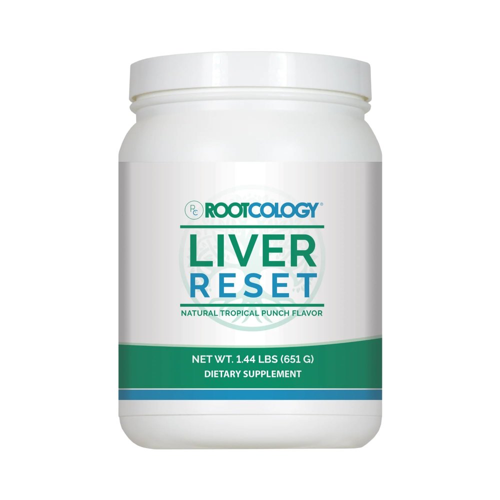 Rootcology by Dr. Izabella Wentz | Liver Reset | Pea Protein Isolate Cleanse with Vitamin B6, B12 & 14g Protein | Natural Tropical Punch Flavor | 651g / 21 Servings