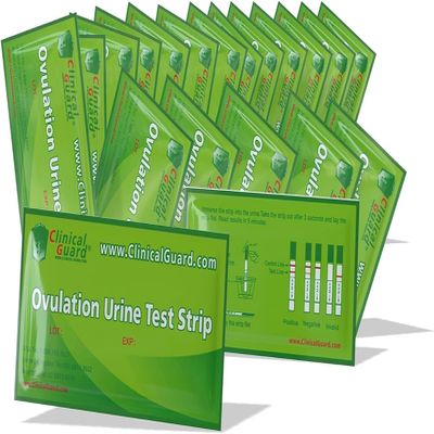 Clinical Guard Ovulation Test Strips Pack of 25 - Accurate Measurement Within 5 min - Ovulation Tests Cost-Effective Fertility Test for Women