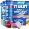 Nuun Sport Electrolyte Tablets with Magnesium, Calcium, Potassium, Chloride & Sodium, Gluten Free & Vegan, Mixed Flavors, 4 Pack (40 Servings Total) view 1