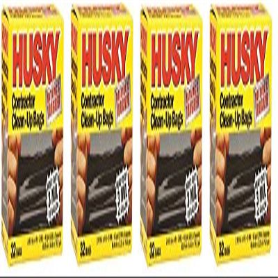 Husky HK42WC032B 42-Gallon Contractor Clean-Up Bags, 32-Count (4-32-Count)