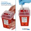Oakridge Products Sharps Container for Home Use and Professional 1 Quart (10-Pack), Biohazard Needle and Syringe Disposal, Small Portable Container for Travel, CDC Certified view 3