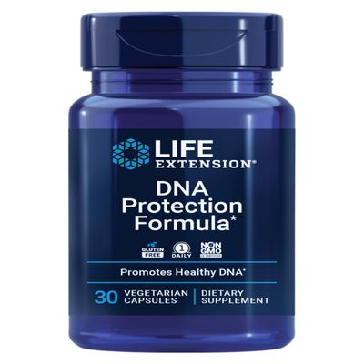 Life Extension DNA Protection Formula, DNA Health Support, Nutrition Focused, antioxidants, Hops, chlorophyllin, zinc, Once-Daily, Gluten-Free, Non-GMO, 60 softgels