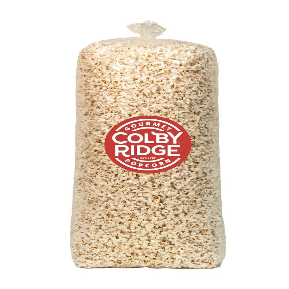 Colby Ridge Fluffy White Gourmet Craft Popped Gluten Free Popcorn Bulk Sized Large Gift Bash Bags (Bulk 18 Gal. 288 Cups.) (Fluffy White)
