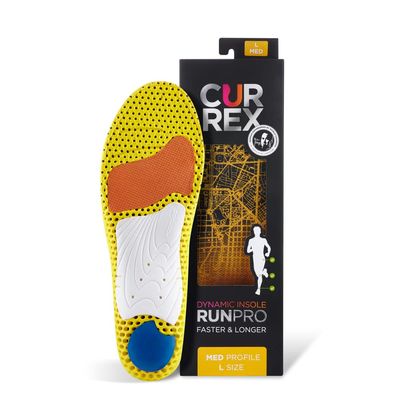 CURREX RunPro Insoles for Running Shoes, Arch Support Inserts to Help Reduce Fatigue, Prevent Injuries, Boost Performance for Men & Women (Medium Arch, Size Small)