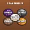 Grinds Coffee Pouches | 5 Can Sampler | Double Shot Espresso, Vanilla, New Orleans, Double Mocha, Caramel | 1 Pouch eq. 1/4 Cup of Coffee view 3