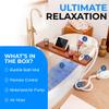 SereneLife Portable Spa Bubble Bath Massager - Thermal Spa Waterproof Non-Slip Mat with Suction Cup Bottom, Motorized Air Pump & Adjustable Bubble Settings - Remote Control Included - AZPHSPAMT24HT view 2