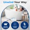 SereneLife Portable Spa Bubble Bath Massager - Thermal Spa Waterproof Non-Slip Mat with Suction Cup Bottom, Motorized Air Pump & Adjustable Bubble Settings - Remote Control Included - AZPHSPAMT24HT view 3