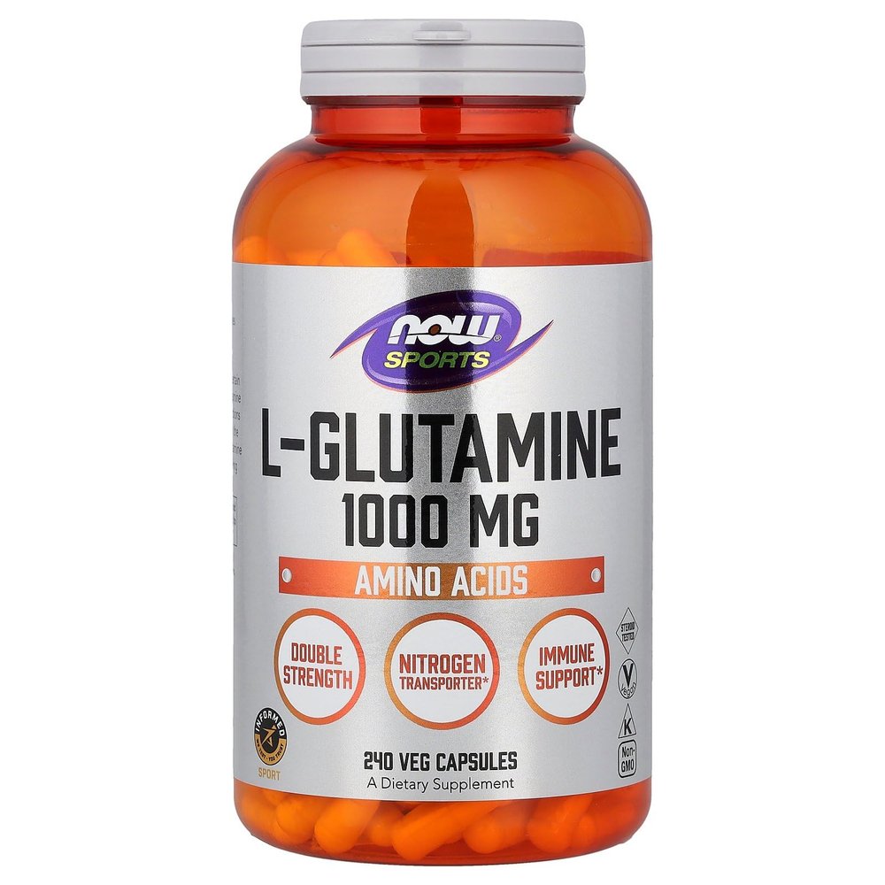 Now Foods L-Glutamine 1000 mg - 240 Capsules