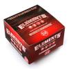 1 box - Elements Red Connoisseur King Size Slim Slow Burning Rolling paper + tips view 2