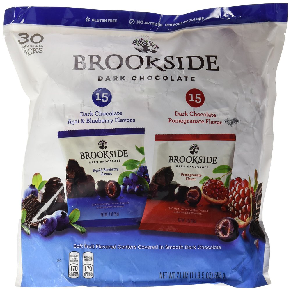 HERSHEY'S Brookside Dark Chocolate Variety Pack, 21 Ounce