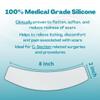 NewGel Plus by MyNewGel Advanced Silicone Scar Sheet Strips for C-Section, Abdomen, Surgical Scars, 2 x 8 Ultra Thick, with Adhesive Tape, CLEAR (2 Pack) view 2