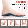 PCSsole Orthotic Arch Support Shoe Inserts Insoles for Flat Feet,Feet Pain,Plantar Fasciitis,Insoles for Men and Women Red view 3