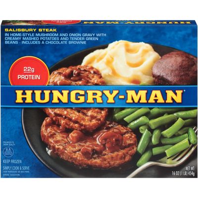 Hungry Man, Salisbury Steak, 16 oz, (8 count)